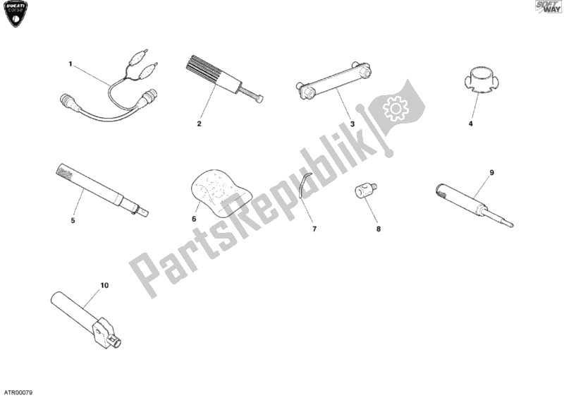 Toutes les pièces pour le 01b - Outils De Service D'atelier, Moteur I du Ducati Superbike 999 RS 2004